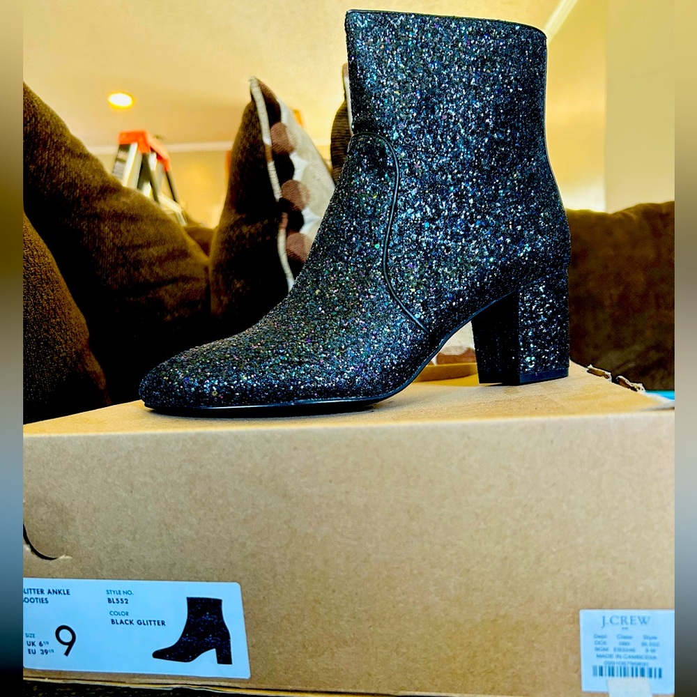 Glitter Ankle Booties